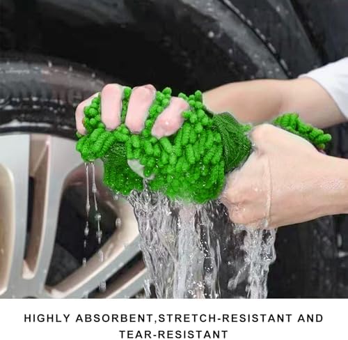 2 PCS Microfiber Car Wash Sponge, Scratch-Free Vehicle Washing Mitt - Image 5