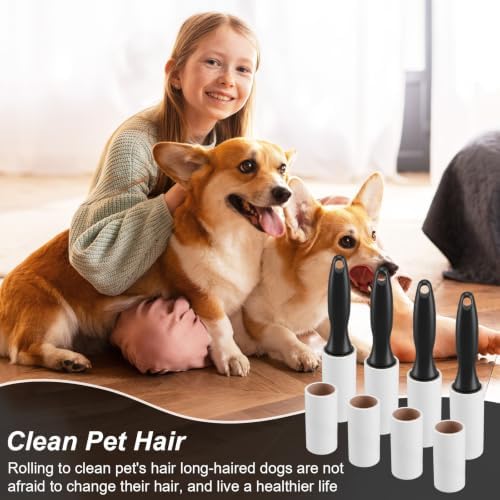Lint Roller for Pet Hair, 960 Sheets, 4 Handles & 16 Refills - Image 7