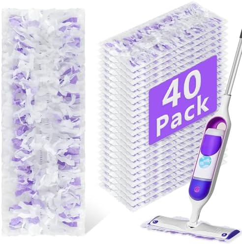 40 Pack Disposable Power Mop Refills Pads Compatible by DOCXCDO-EveryHourEssentials