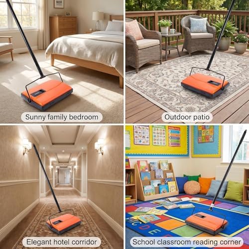CLEANHOME Manual Carpet Sweeper - Image 5