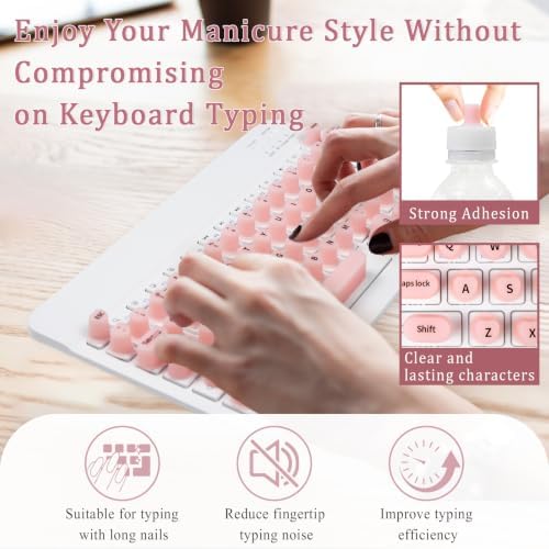 Keyboard Cover for Long Nails, Acrylic Gel Nails - Image 3
