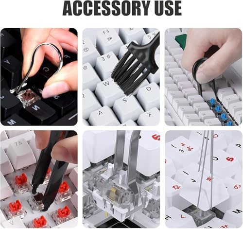 8 Piece Keyboard Keycap Remover, Switch Puller Set - Image 4