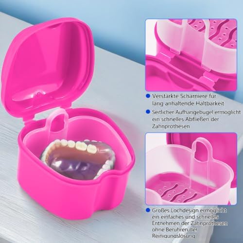 Denture Cup Retainer Cleaning Case False Teeth Soaking Container - Image 7