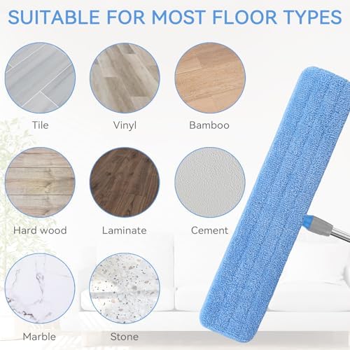 Replacement Microfiber Pad for Rubbermaid Commercial 24 Inch Mop Head - Image 5