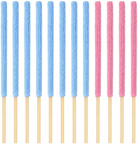 12 Pcs Microfiber Detail Duster Sticks, Mini Cleaning Tool by Unknown