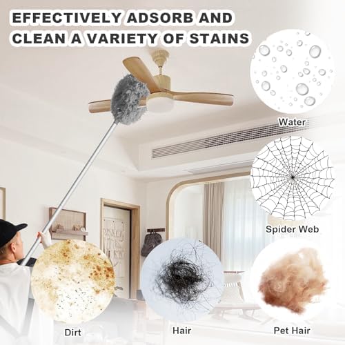 Storystore Ceiling Fan Cleaner Duster, Adjustable Microfiber Duster - Image 5