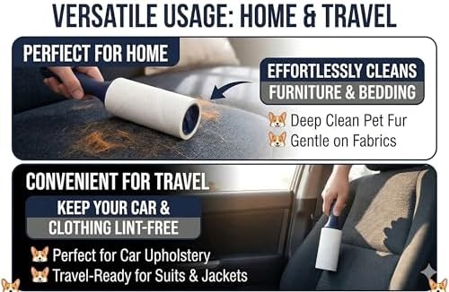 Extra Sticky Lint Roller, Pet Hair - Image 5