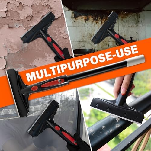 Gomake Extendable Floor Scraper Heavy Duty 6" Wide Razor Blade Scraper Tool - Image 6