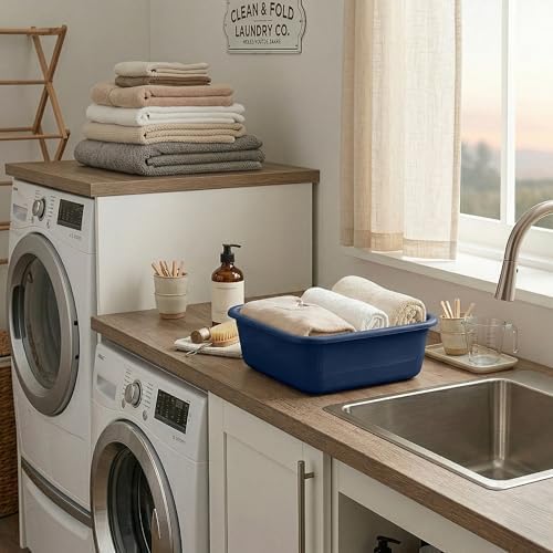 DecorRack 2 Plastic Wash Basins, Large 10 Quart Graduated Bucket, Portable - Image 5