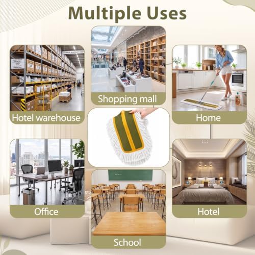 Qinyoung 4 Pack 36'' Microfiber Cotton Dust Mop Pads - Image 6