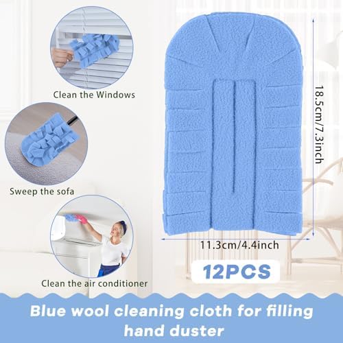12 Pcs Reusable Duster Refills Washable Pads - Image 2