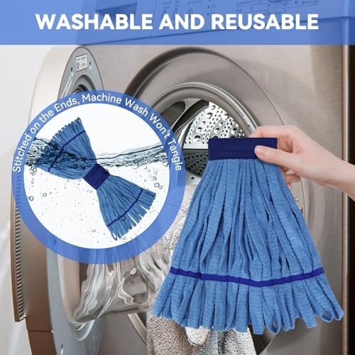Heavy Duty Commercial Mop Head Replacement Microfiber Tube Mop Heads - Image 4