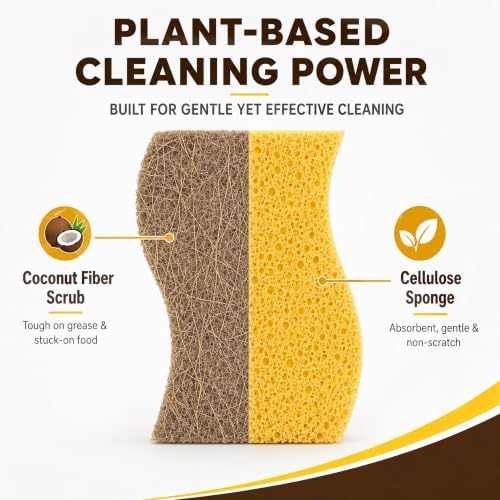 Natural Kitchen Sponges for Dish - Image 3