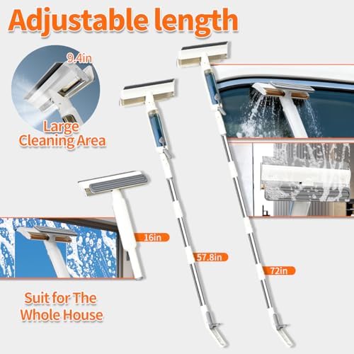 4 in 1 Window Squeegee with Water Tank, Window Cleaner Tool with Remote Control - Image 6