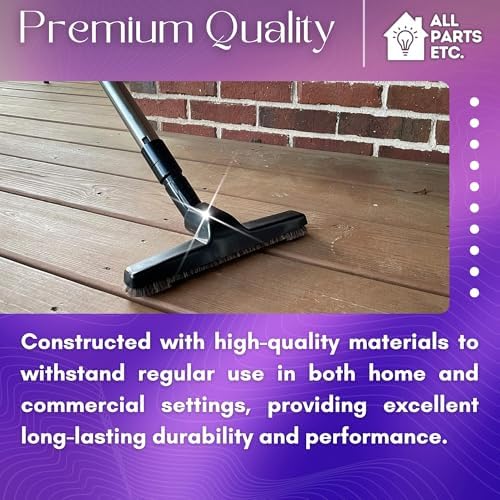 1.25" Vacuum Floor Brush Attachment – 10” Wide Soft Bristles - Image 5