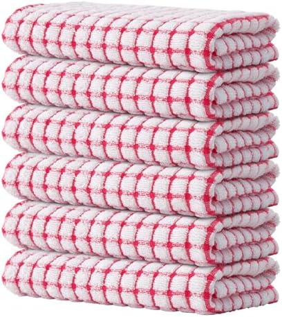 Kitinjoy Cotton 6 Pack Terry Kitchen Towels by Kitinjoy