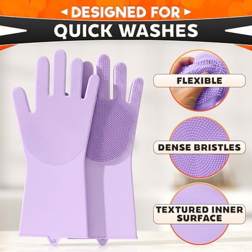 ALPENKOK Silicone Dishwashing Gloves - Image 4