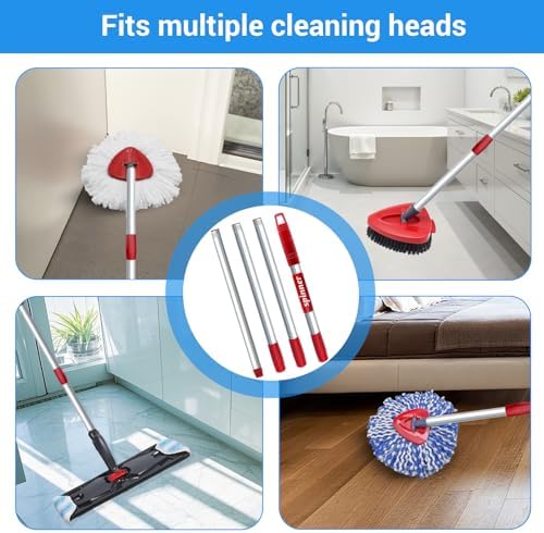 Spin Mop Replacement Handle for Ocedar EasyWring/RinseClean/H2Pro Flat Mop - Image 6