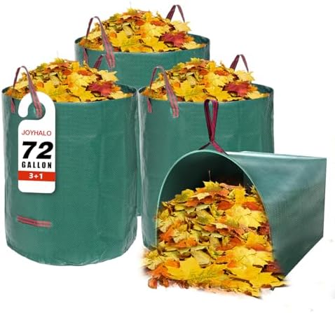 3 Pack 72 Gallon Leaf Bags Reusable by Joyhalo