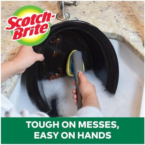 Scotch-Brite Heavy Duty Advanced Soap Control Dishwand Kit, Includes 1 Wand & 5 - Image 5
