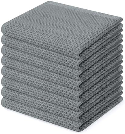 Homaxy 100% Cotton Waffle Weave Kitchen Dish Cloths 8-Pack by Homaxy