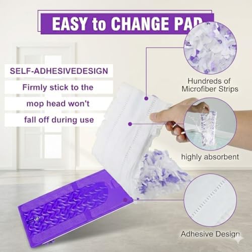 Cleaning Power Mop Refills for Swiffer Power Mop, 500+ Strips Multi-Surface - Image 3