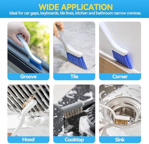 Crevice Cleaning Brush Set for Kitchen & Window Tracks - Image 6