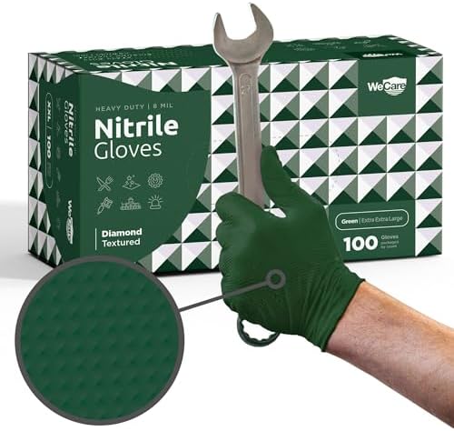 WECARE 8 Mil Nitrile Gloves by WeCare