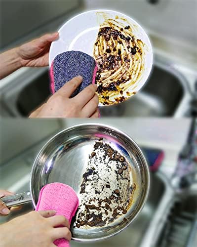 UPSTAR Dish Sponges Kitchen, Microfiber Cleaning Scrubber - Image 4