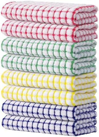 Kitinjoy Cotton 8 Pack Terry Kitchen Towels by Kitinjoy
