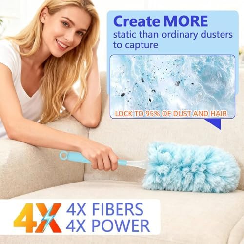 Heavy Duty Duster Refills for Swiffer Duster | 360° Unscented Disposable - Image 4