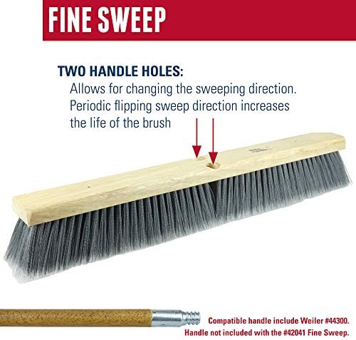 Weiler 70312 10" Bus Brush, Flagged Silver Grey Polystyrene Fill - Image 4