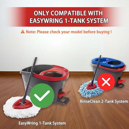6-Pack Spin Mop Heads Replacements Compatible - Image 2
