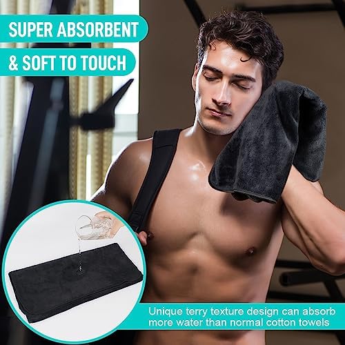 SINLAND Microfiber Gym Towels, Workout Sweat Towel 16x32In - Image 4