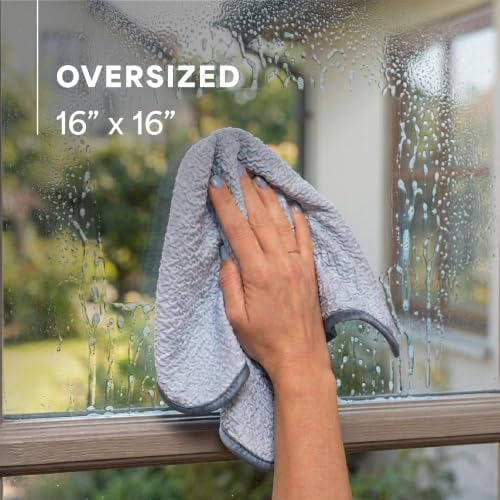 S&T INC. Aura Microfiber Glass Cleaning Cloth, 2 Pack - Image 6