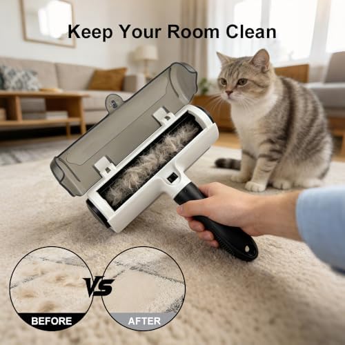 Reusable Pet Hair Remover Roller – Self Cleaning Lint Roller - Image 3