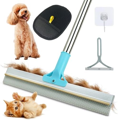 Silicone Carpet Rake for Pet Hair Removal Tool, Magic Brush Dog Hair Removal by Zanoal
