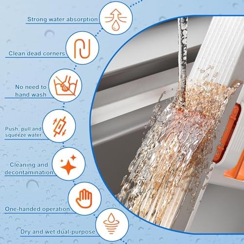 2026 Foldable Water Absorbing Desktop Sponge Mop, Mini Compact Scrubber Pad - Image 5