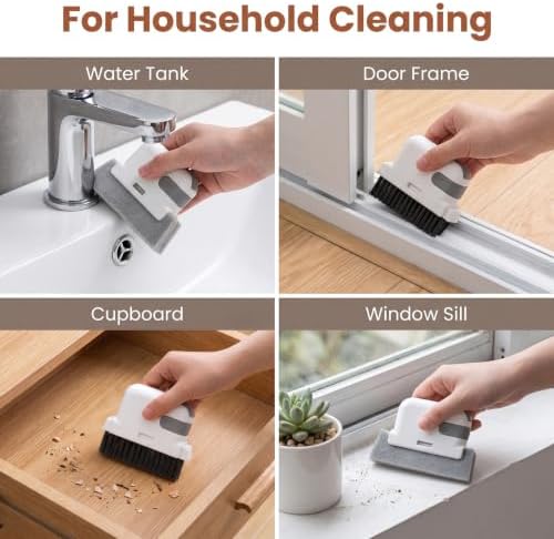 2 Pcs 2 in 1 Groove Cleaning Brush Window Track Crevice Cleaner - Image 6