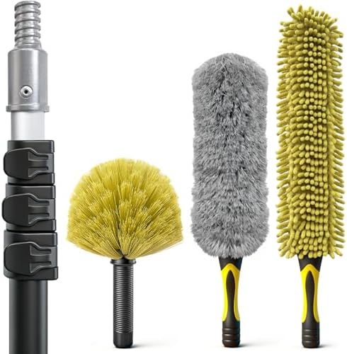 4-in-1 4-12Ft 4-Stage Telescoping Extension Pole Kit by ARTIPOLY