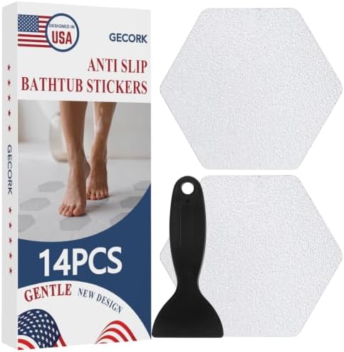 Gecork 14PCS Anti-Slip Shower Stickers by Gecork