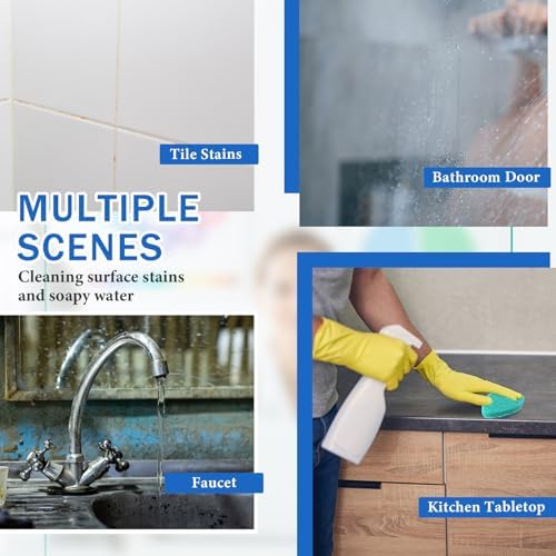 Baderke 4 Pcs Tub Tile Scrubber Cleaning Brush Pad - Image 5