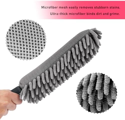 Car Dusting Brush, Portable Microfiber Scratch-Free Vehicle Duster - Image 3