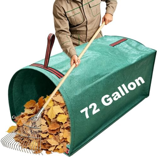 72 Gallon Leaf Collector, Garden Dustpan-Type Reusable Leaf Bag by Unknown