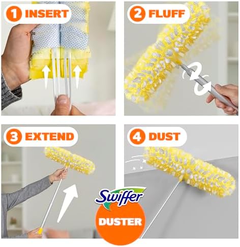 Swiffer Duster Kit with 6 ft Super Extendable Handle, Heavy Duty Starter Kit - Image 7