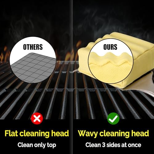 Bristle-Free Steam Cleaning Grill Brush — Features an Extended Luxurious - Image 3