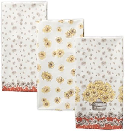 Maison d' Hermine Kitchen Towels Set of 3 Reusable 100% Cotton 27.50" x 20" by MaisondHermine