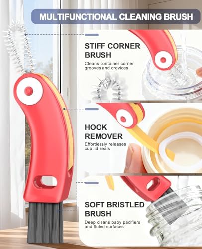 3 in 1 Cup Lid Cleaning Brush 3 PCS - Image 4