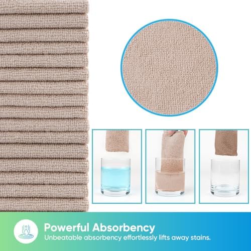 HOMEXCEL Microfiber Cleaning Cloth 100PK, Towels - Image 3