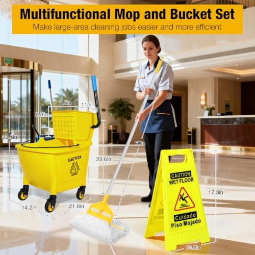 35Qt Commercial Mop Bucket - Image 2